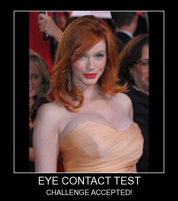 Eye contact test