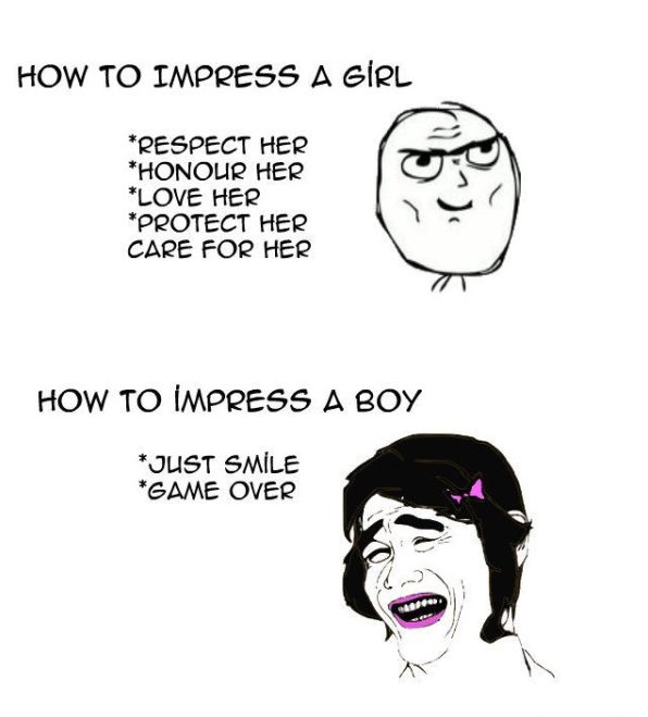 Impressing Boys vs. Girls