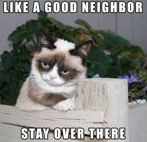Be a good neighbor