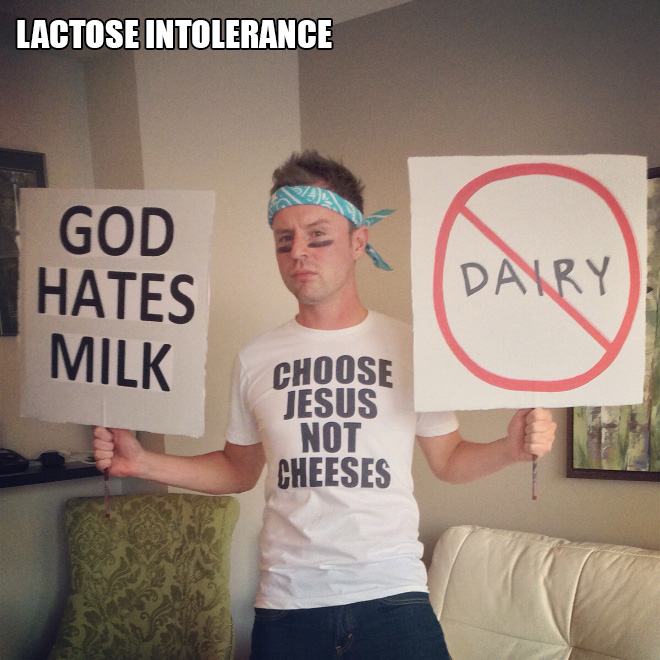 Really intolerant guy.