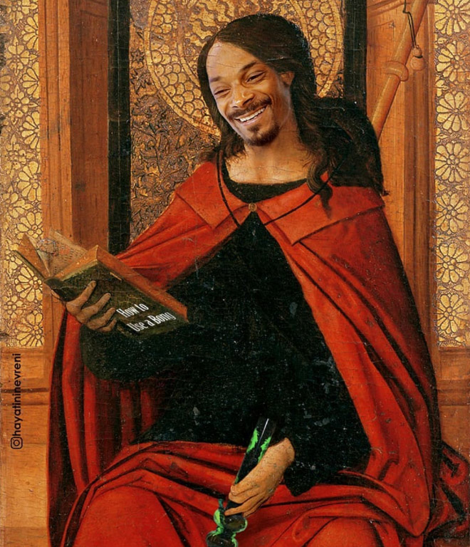 Snoop Dogg meets art.