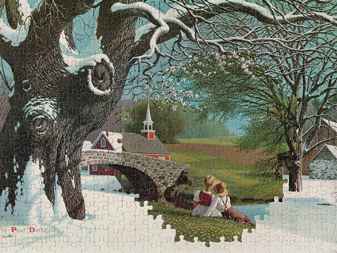 Beautiful puzzle montage.