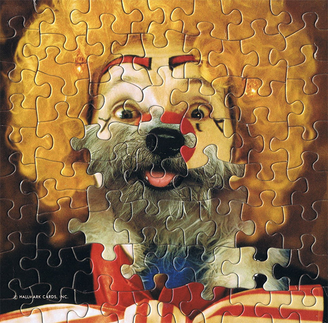 Clown / dog puzzle mashup.