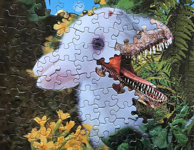 Creepy puzzle montage.