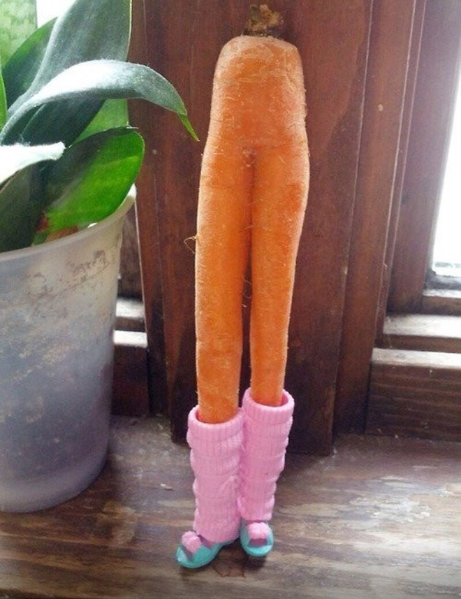 Hilarious seductive carrot.