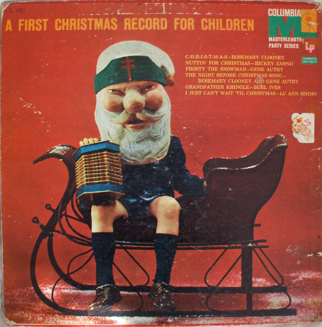Creepy Christmas album cover art.
