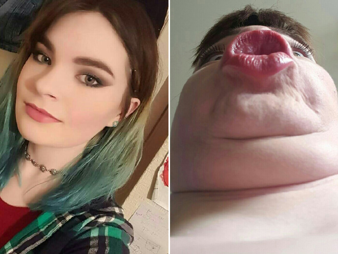 Can you believe this is the same girl?