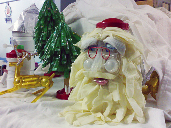 Condom Santa knows if you've been naughty or nice.