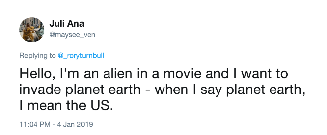Aliens in movies.