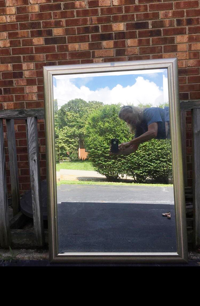 It's not easy to sell a mirror.