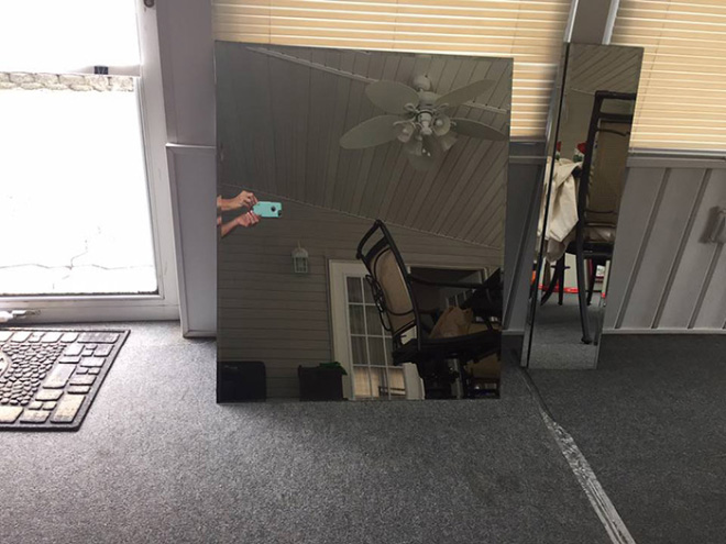 It's not easy to sell a mirror online.
