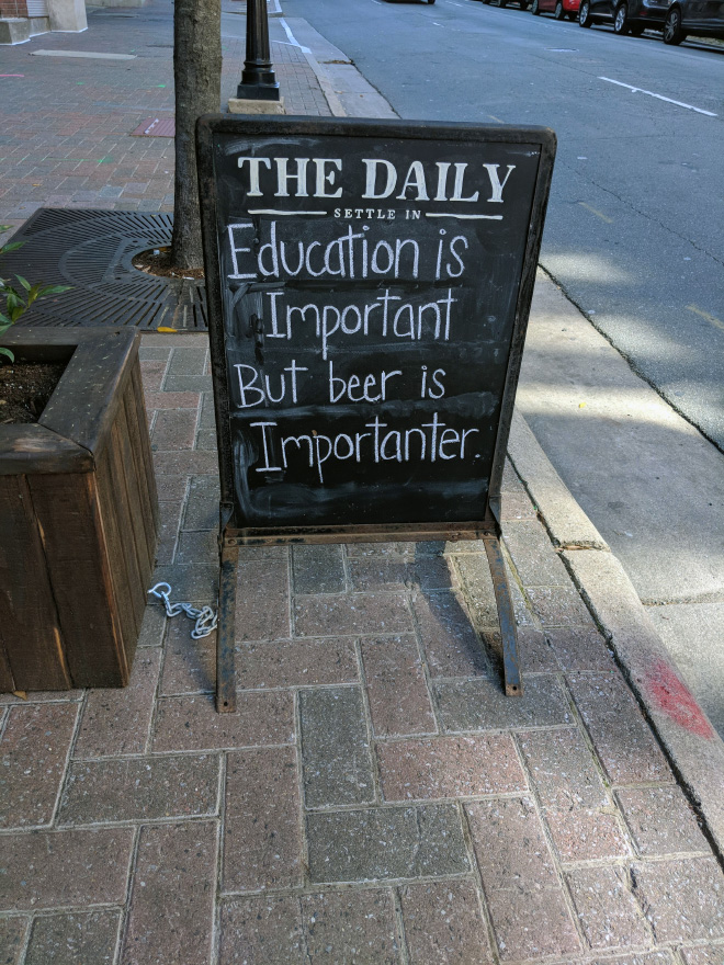 Education is important, but...