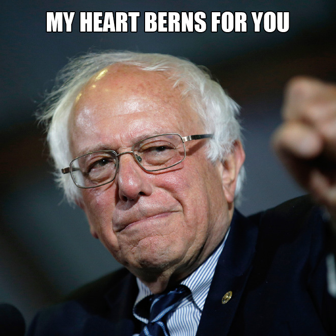 My heart berns for you.