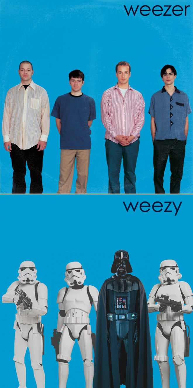 Weezer album cover improved with Star Wars characters.