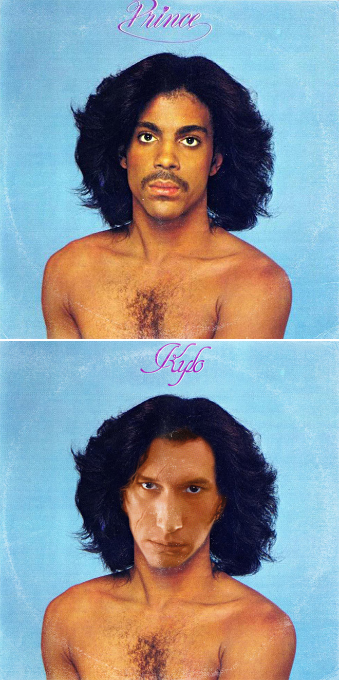 Prince album cover improved with Star Wars characters.