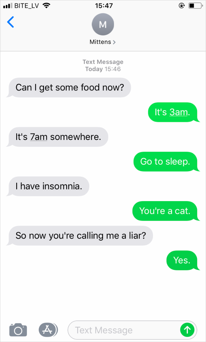 If cats could text...