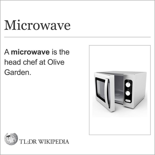 The definition of microwave.