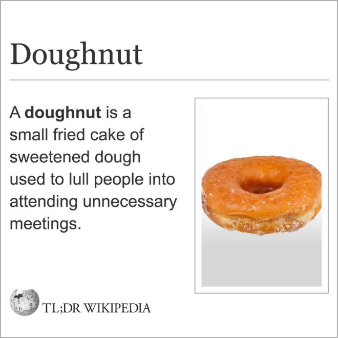 The definition of donut.