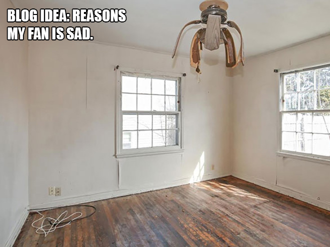 An actual photo posted on real estate website. What were they thinking?!