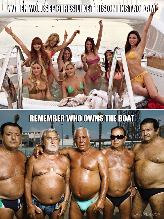 Just remember who owns the boat.