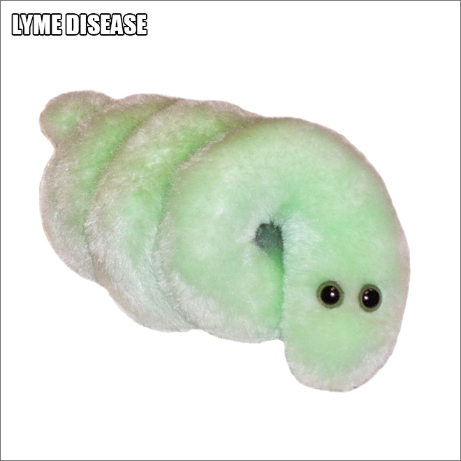Cute disease plush toy.