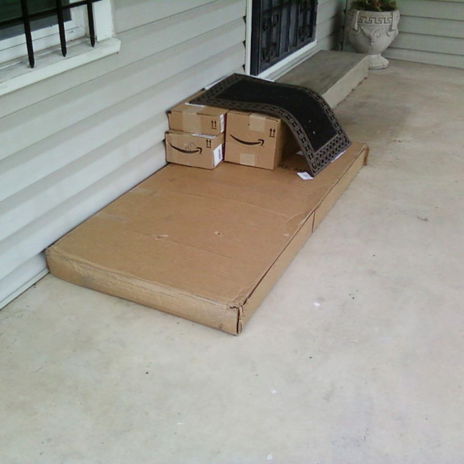 Cleverly hidden package.