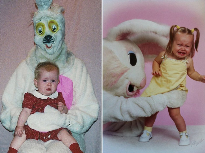 Terrifying Easter bunny. Pure nightmare fuel.