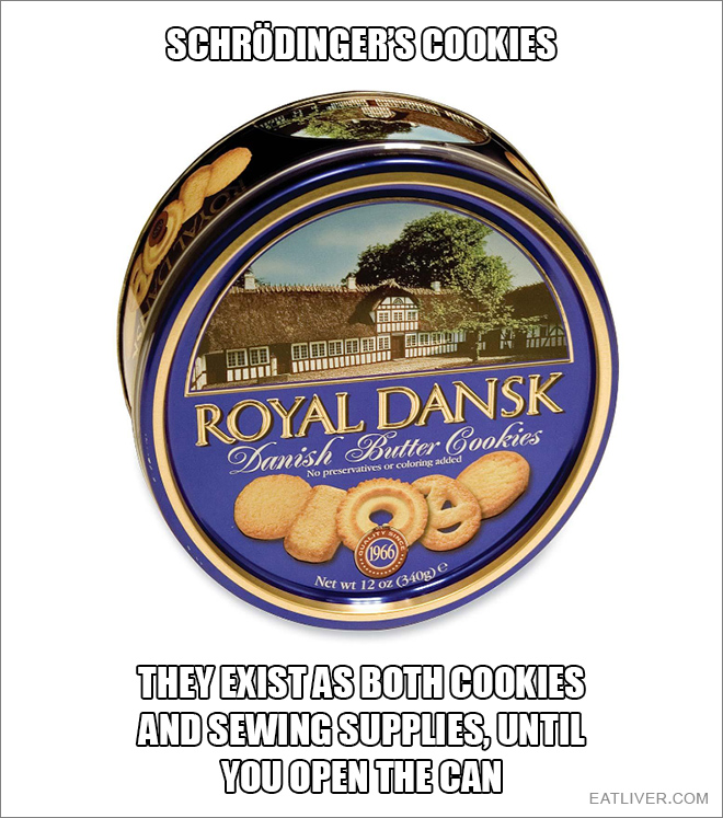 They exist as both cookies and sewing supplies, until you open the can.