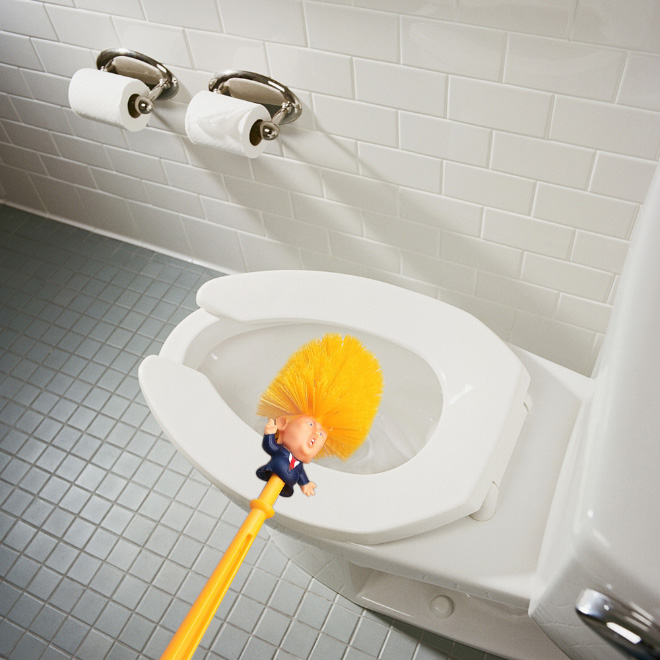 Donald Trump toilet brush.