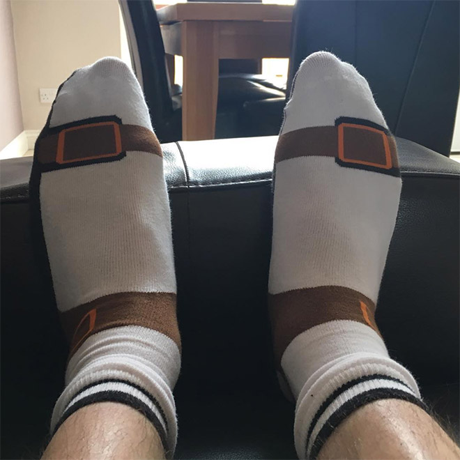 Sandal socks is the latest fashion crime.
