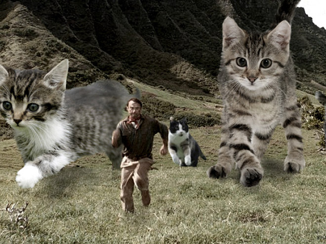 Jurassic Park improved by replacing dinosaurs with cats.