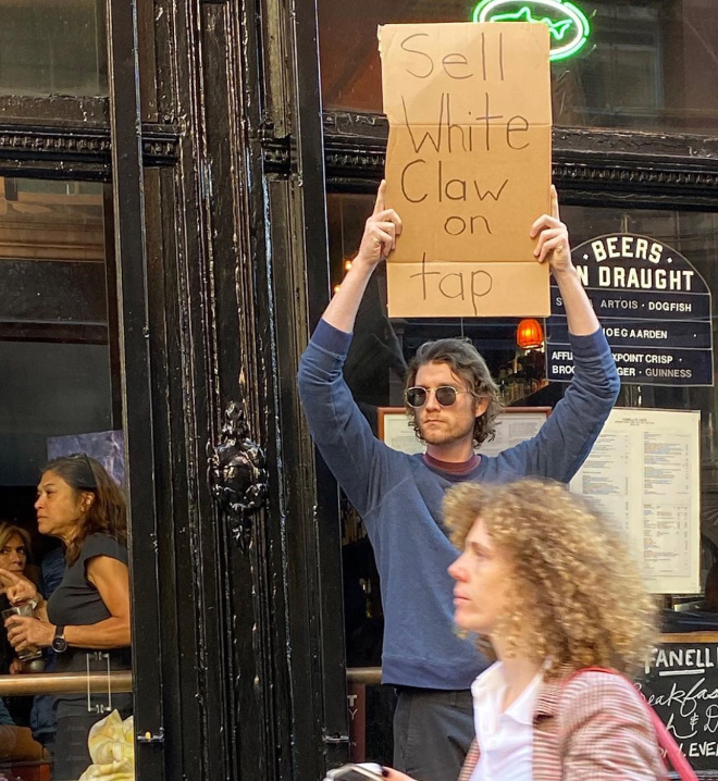 This guy will protest about anything...