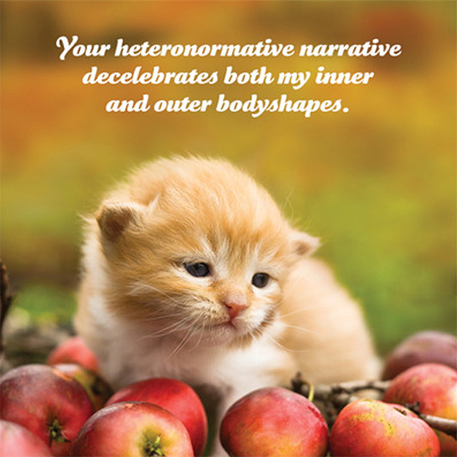A page from Social Justice Kittens calendar.