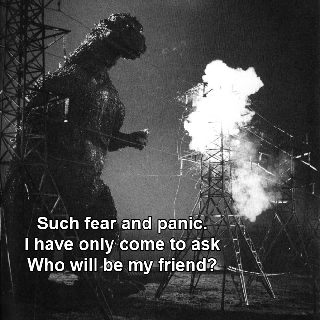 Godzilla haiku.