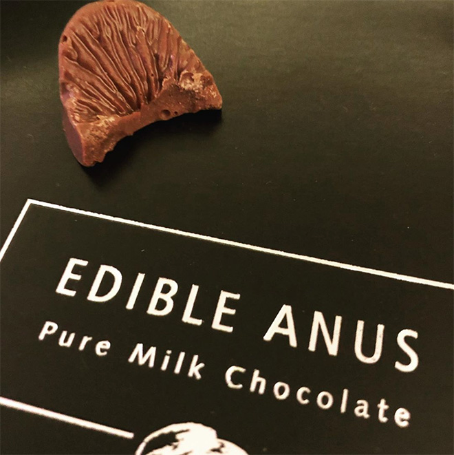 "Edible Anus" chocolate candy.
