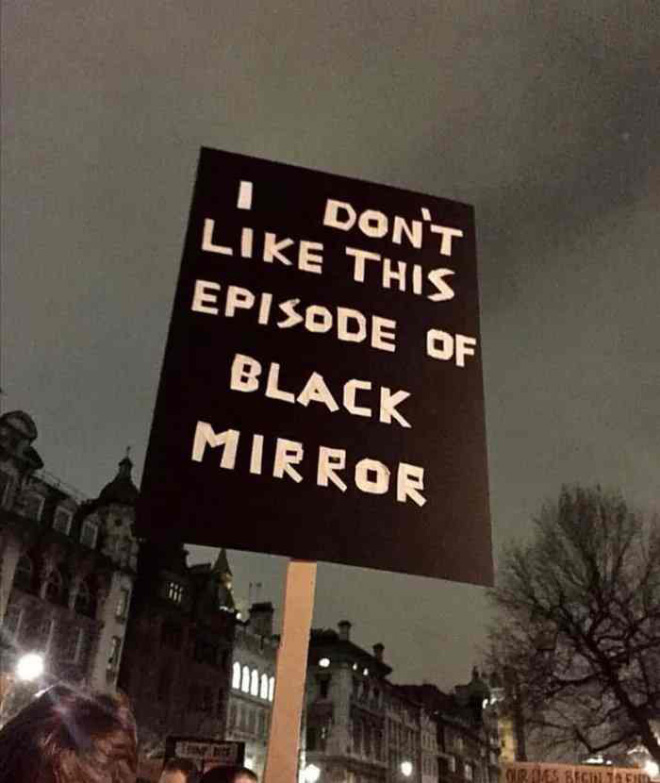 #BLM protest sign.