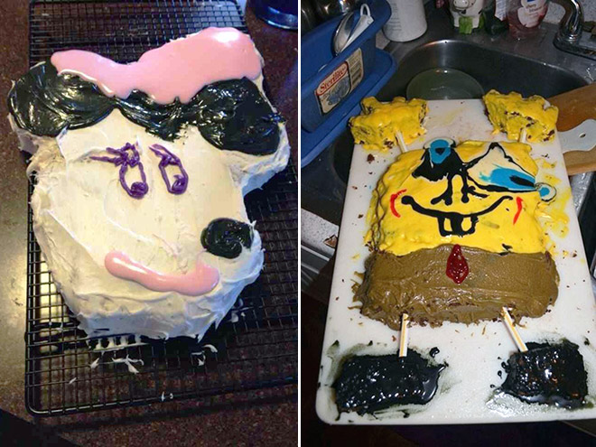 Truly cursed cakes.