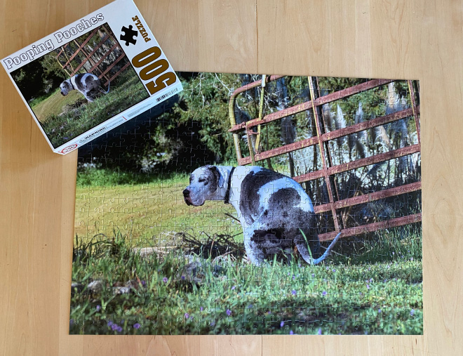 Pooping Pooches jigsaw puzzle.