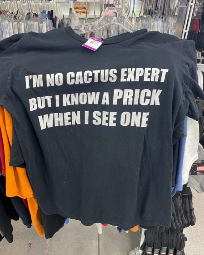 Funny and clever shirts are the best shirts.