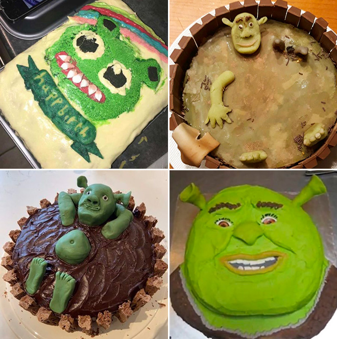 Shrek cake fails.