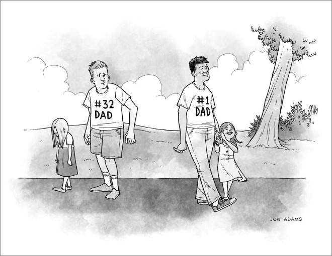 Funny cartoon by Jon Adams.